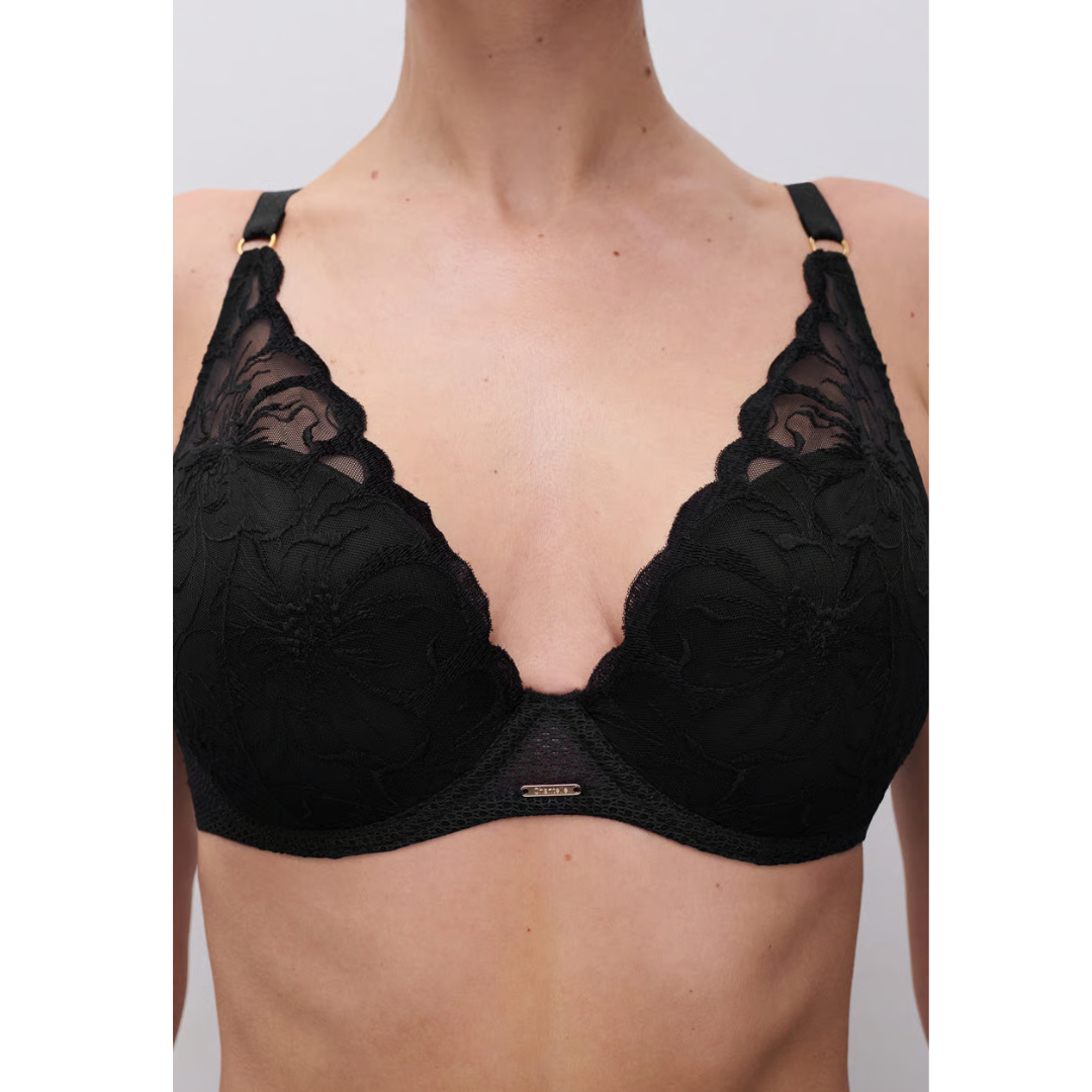 Sostén Escote Profundo (Plunge) Fleurs Chantelle C12M20