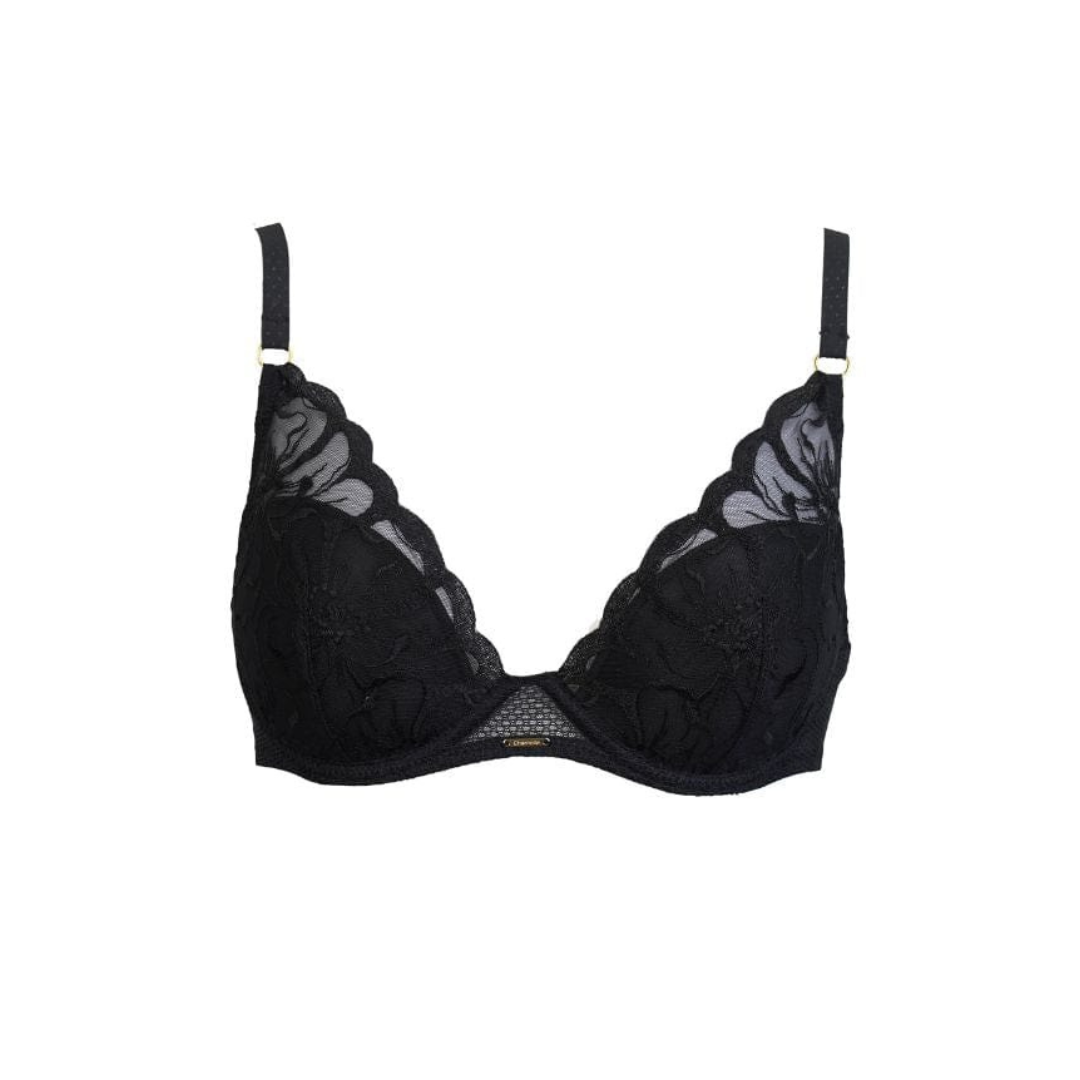 Sostén Escote Profundo (Plunge) Fleurs Chantelle C12M20