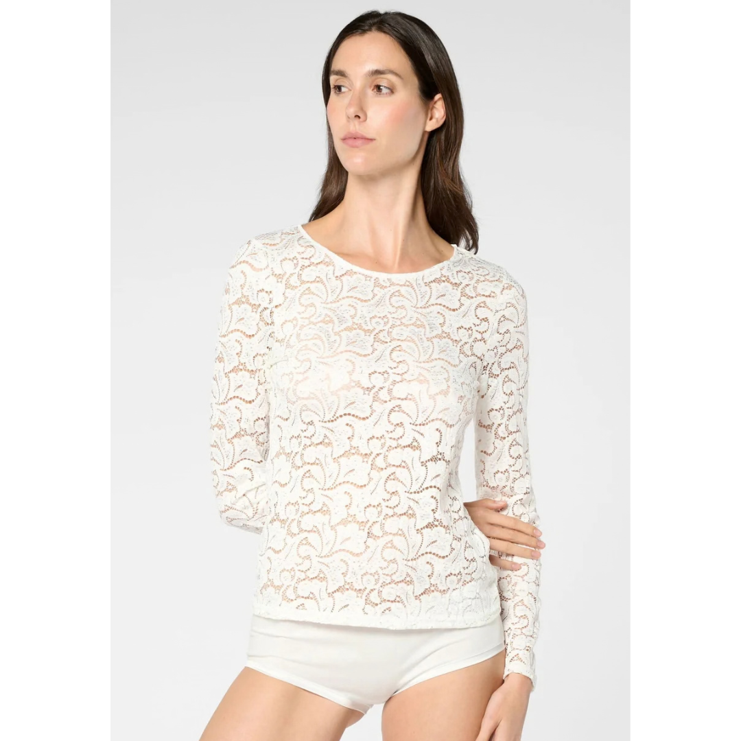 Polera Glamour Encaje Oroblu OBT68177