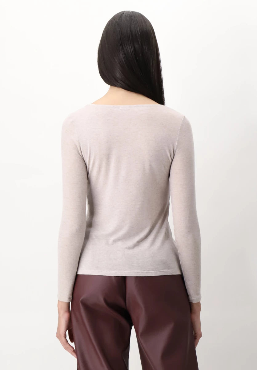 Camiseta Perfect Line Cashmere Manga Larga Oroblu OB67055