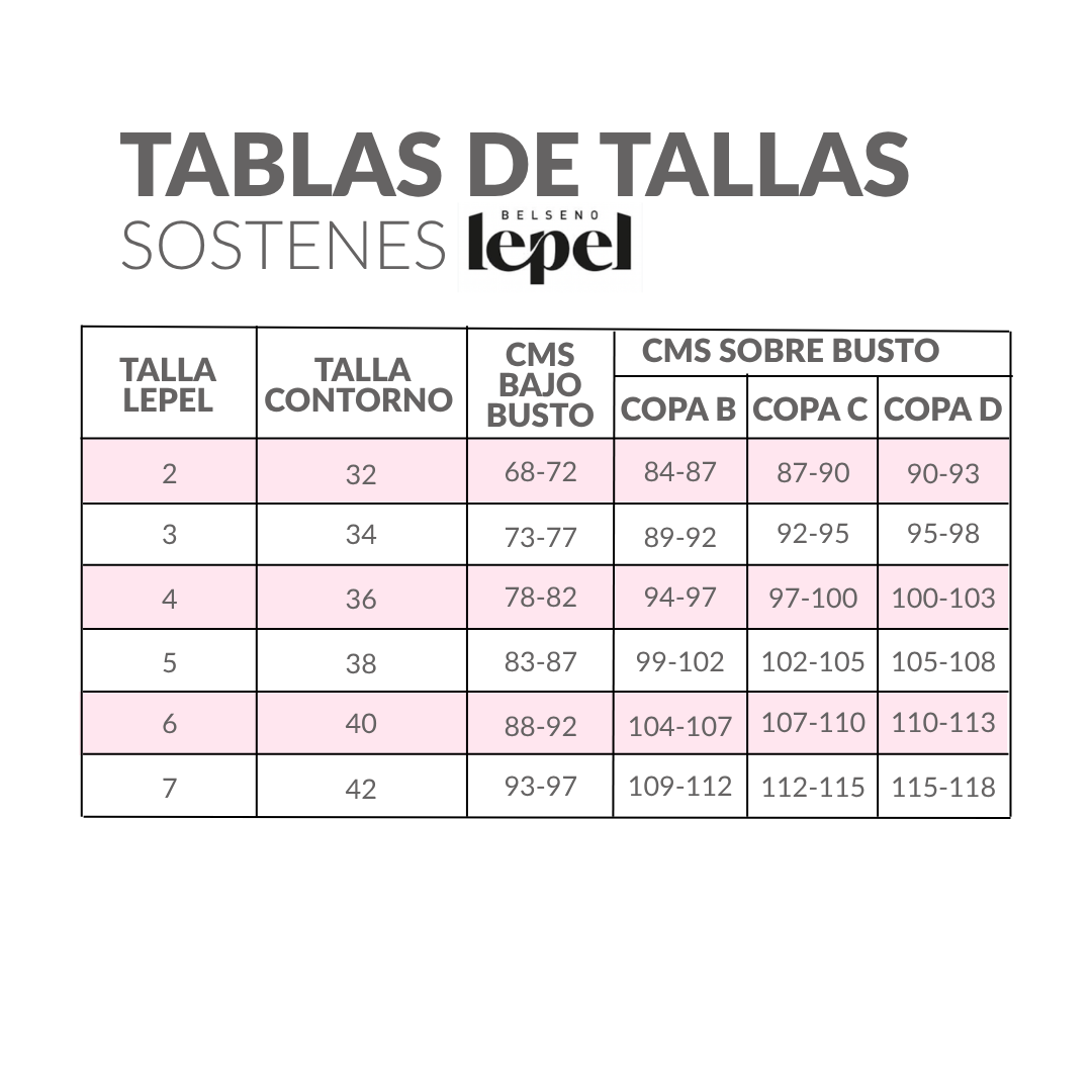 Sostén Sin Barba Lepel LPT02760