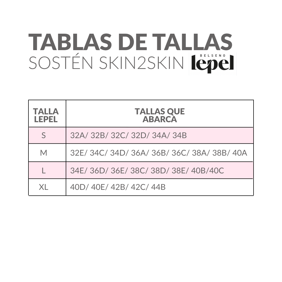 Sostén Skin2Skin Lepel LPT02775
